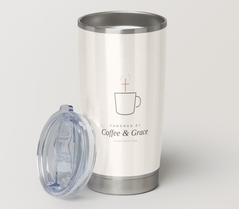 Powered by Coffee & Grace Tumbler