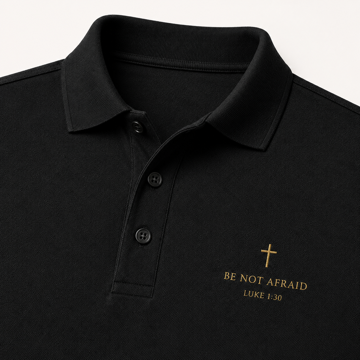Be Not Afraid Embroidered Polo – Luke 1:30