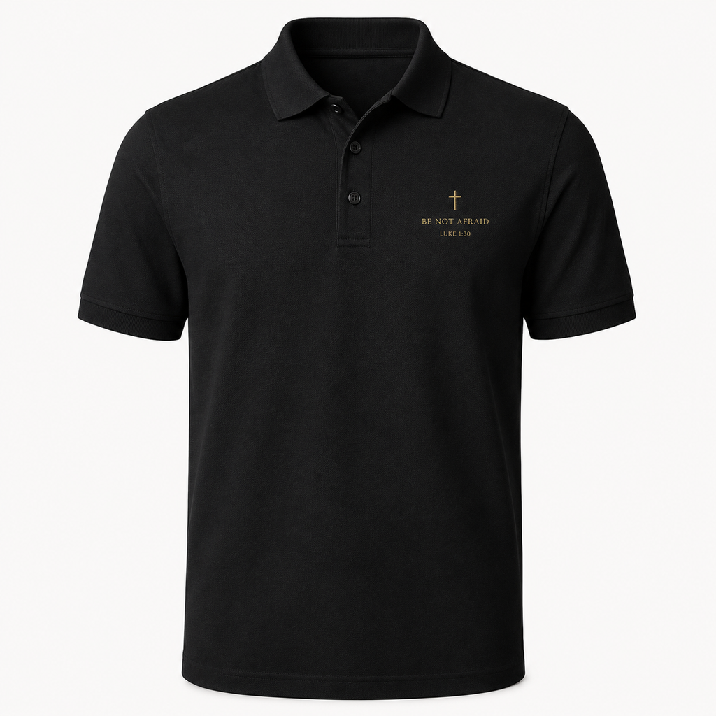 Be Not Afraid Embroidered Polo – Luke 1:30