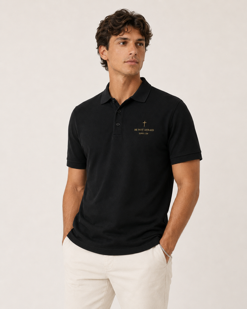Be Not Afraid Embroidered Polo – Luke 1:30